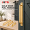 JAYA Gold Round Bar Door Pull Handles with Backplate Multiple Sizes for Barn Doors Gates Garages Sheds and Furniture