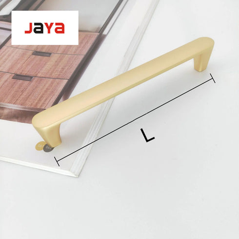 JAYA Modern minimalist gold European style zinc alloy handle  wardrobe cabinet drawer knob handle