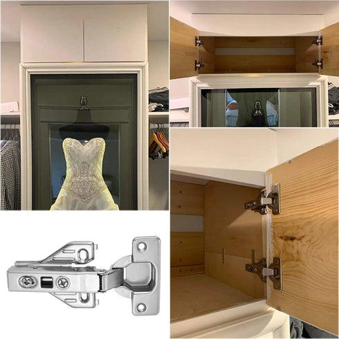 JAYA 110 Degree 3D Adjustable Soft Close Self Closing Concealed Cabinet Hinge 35mm Cup Kitchen Furniture Hardware