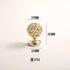 JAYA French Vintage Brass Filigree Cabinet Knobs Gold Openwork Spherical Drawer Pulls for Wardrobe Dresser Cupboard Furniture