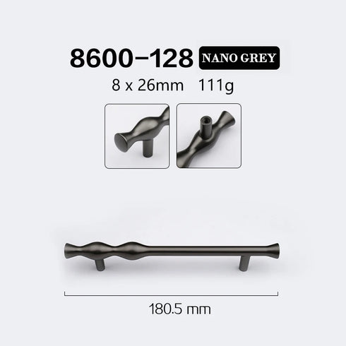 JAYA Gold Black Zinc Alloy Twisted Cabinet Pull Handles and Knobs Modern Drawer Wardrobe Cupboard Furniture Hardware