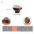 JAYA Modern Natural Wood Cabinet Pull Handles and Knobs with Gold Posts for Kitchen Wardrobe Drawer Cupboard Furniture