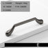 JAYA  Modern minimalist zinc alloy black wardrobe door handle golden drawer cabinet handle