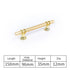 JAYA Luxury Gold T Bar Pull Handle Single Hole Cabinet Knob for Hotel Wardrobe Closet Door Drawer Cupboard Furniture Hardware