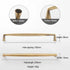 JAYA Antique Brass Finish Cabinet Handles and Knobs Bar Pulls Shell Pull and Ring Pull for Kitchen Wardrobe Drawer Furniture