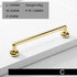 JAYA  Modern minimalist zinc alloy black wardrobe door handle golden drawer cabinet handle