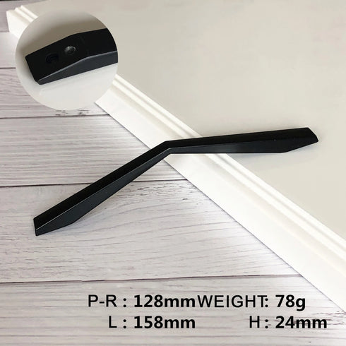 JAYA Modern Zinc Alloy Arc Cabinet Handles Slim European Style Multi Finish Drawer Pulls for Kitchen Wardrobe Cupboard Furniture