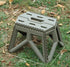 JAYA Durable Plastic Folding Step Stool with Carry Handle Non-Slip Portable Kids Utility Stool for Home Kitchen Bathroom Outdoor