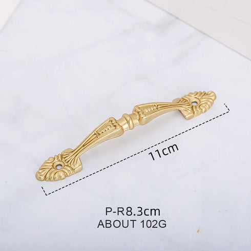 JAYA  New Chinese Style Wardrobe Door Brass Handle European Style Bronze Window Handle Drawer Hardware Handle