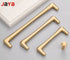 JAYA Brushed Gold Brass Cabinet Handles Modern Round Wardrobe Drawer Pulls and Knobs