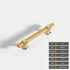 JAYA Black Gold Fluted Cabinet Pull Handles Modern Ribbed Bar Drawer Wardrobe Cupboard Kitchen Furniture Hardware Multiple Sizes