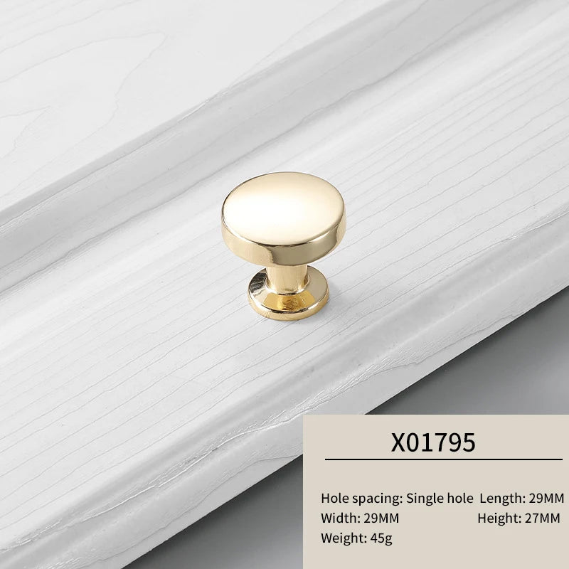 JAYA Modern Gold Zinc Alloy Cabinet Pull Handles and Knobs for Kitchen Wardrobe Drawer Cupboard Furniture Hardware