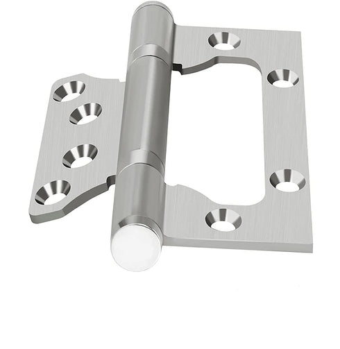 JAYA Stainless Steel No Mortise Flush Hinge Butterfly Cabinet Door Hinge Rust Resistant Furniture Hardware