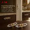 JAYA Faceted Crystal Cabinet Pull Handles Single Hole Hexagonal Prism Brass Knobs for Kitchen Wardrobe Drawer Furniture