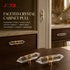 JAYA Faceted Crystal Cabinet Pull Handles Single Hole Hexagonal Prism Brass Knobs for Kitchen Wardrobe Drawer Furniture