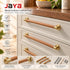 JAYA 140mm Pulls Brass Walnut Kitchen Kitchen Cabinet Drawer Door Pull Adjustable Hole Distance with Screw