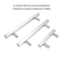 JAYA Modern Luxury Style Stainless Steel Furniture Handle Kitchen Pull Cabinet Solid Square Bar T-Handle