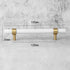 JAYA Luxury Marble and Brass Cabinet Handles Green White T Bar Pulls Knobs for Kitchen Cabinets Drawers and Wardrobes
