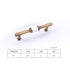JAYA Antique Brass Zinc Alloy Cabinet Pulls with White Ceramic Center for Wardrobe Kitchen Drawer Furniture