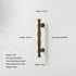 JAYA Retro Zinc Alloy Wardrobe Door Handle Modern Light Luxury Simple Bronze Single-hole Drawer Cabinet Wine