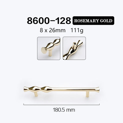 JAYA Gold Black Zinc Alloy Twisted Cabinet Pull Handles and Knobs Modern Drawer Wardrobe Cupboard Furniture Hardware