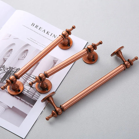 JAYA  Luxury Solid Wood Zinc Alloy Cabinet Door Wardrobe Handle Furniture Drawer Hardware Handle