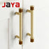 JAYA Antique Walnut Cabinet Door Handle Modern Scandinavian Brass & Wood Design Solid Furniture Door Handle