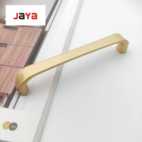 JAYA Modern minimalist gold European style zinc alloy handle  wardrobe cabinet drawer knob handle