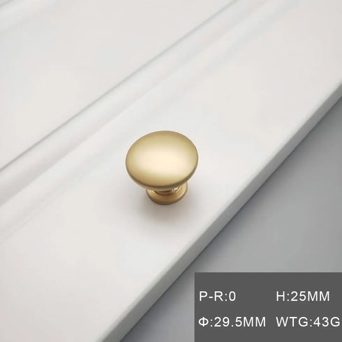JAYA Modern minimalist gold European style zinc alloy handle  wardrobe cabinet drawer knob handle