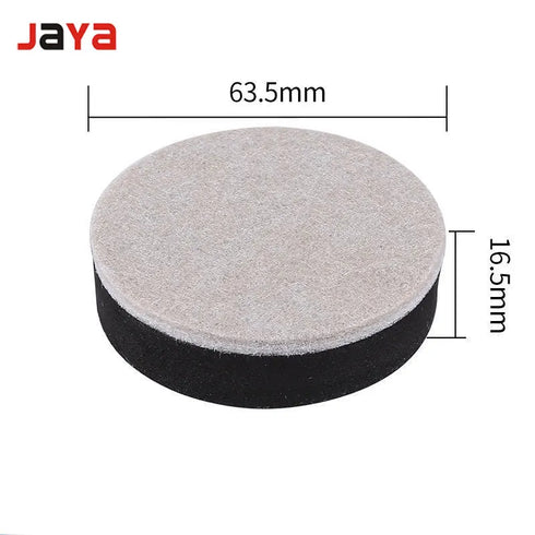 JAYA Plastic Chair Leg Floor Protectors Black Raised Cushion for Coffee Table Wooden Legs