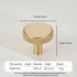 JAYA Solid Brass Cabinet Pull Handles and Knobs Satin Gold Furniture Hardware for Kitchen Drawers Wardrobe Doors