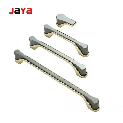 JAYA Bathroom Cabinet Drawer Cabinet Door Handle Wardrobe Handle Black Gold Zinc Alloy Cabinet Door Extended Handle