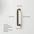 JAYA Retro Zinc Alloy Wardrobe Door Handle Modern Light Luxury Simple Bronze Single-hole Drawer Cabinet Wine