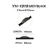 JAYA JY-TCP01 Modern Two-Tone Long Cabinet Pull Handle with Faceted Center Grip for Kitchen Drawer Wardrobe Sliding Door