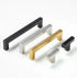 JAYA Handle Door Drawer with Steel Knobs Brushed Lacquered Brass Pull Luxury Silver Cabinet for Bedroom Aluminum Alloy Handle
