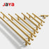 JAYA Solid Brass Cabinet Pull Handle Gold Wardrobe Drawer Door Handle for Kitchen Dresser and Furniture