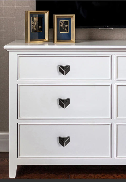 JAYA Gun Gray Copper Natural Color Minimalist Cabinet Drawer Bedside Table Handle Shoe Cabinet  Furniture Zinc Alloy Handle