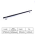 JAYA Polished Gold Aluminum Fluted Cabinet Pull Handle Two Hole Drawer Handle for Kitchen Wardrobe Furniture