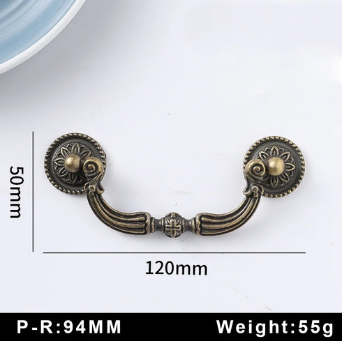 JAYA  European style retro antique  black zinc alloy  drawer cabinet door handle knob