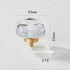 JAYA Transparent Champagne Crystal Cabinet Knobs with Brass Base Decorative Drawer Pulls for Wardrobe and Dresser