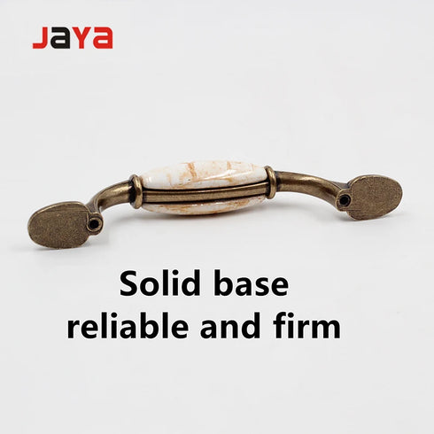 JAYA Simple Modern Cabinet Handle Ceramic Door Handle for Kitchen Bedroom Drawer Handle