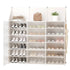 JAYA DIY Modular Plastic Cube Shoe Rack with Translucent Doors for Home Entryway and Bedroom Storage