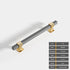 JAYA Black Gold Fluted Cabinet Pull Handles Modern Ribbed Bar Drawer Wardrobe Cupboard Kitchen Furniture Hardware Multiple Sizes