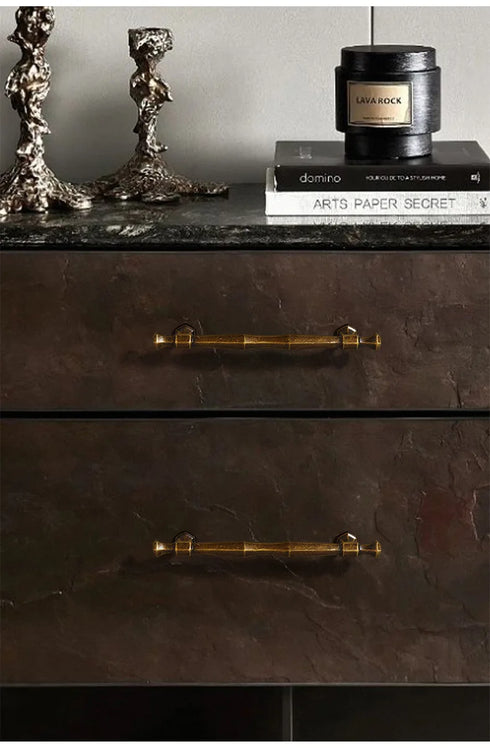 JAYA 2024 Modern Luxury Simple Antique Bronze Color Retro Single Hole Drawer Cabinet Handle Door Handle  Door Knobs
