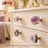 JAYA Unique Door Stone Cabinet Drawer Knobs Cupboard Dresser Drawer Pulls Handles Crystal Handle Knobs Furniture Door Handle