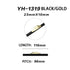 JAYA JY-TCP01 Modern Two-Tone Long Cabinet Pull Handle with Faceted Center Grip for Kitchen Drawer Wardrobe Sliding Door