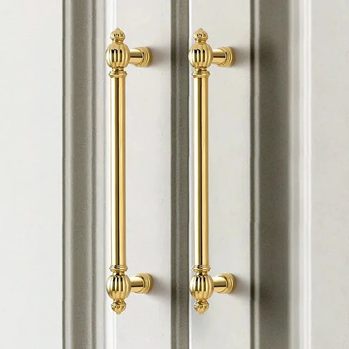JAYA Kitchen Pulls Furniture Hardware Supplier Bright Gold Cabinet Handles Industrial Zinc Alloy Modern Furniture Handle & Knob