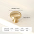 JAYA Solid Brass Cabinet Hardware Brushed Gold Bar Pull Handles T Knobs Round Knobs for Kitchen Wardrobe Dresser Furniture