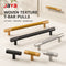 JAYA Woven Texture Cabinet T Bar Pull Handles and Knobs Modern Drawer Hardware for Kitchen Dresser Wardrobe Cupboard Furniture