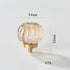 JAYA Transparent Champagne Crystal Cabinet Knobs with Brass Base Decorative Drawer Pulls for Wardrobe and Dresser
